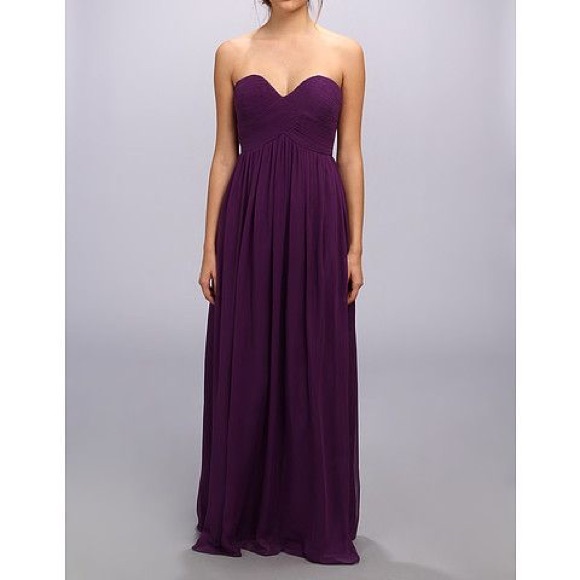 donna morgan purple dress